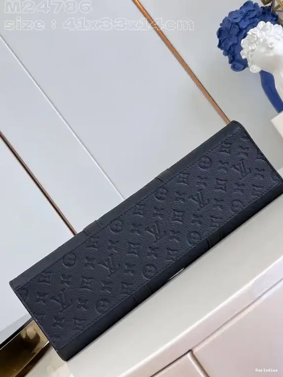 Repzbay 24H-41*33*14CM VUITTON LOUIS Plat Sac 0606